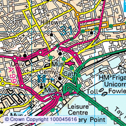 1:50,000 Modern Day Landranger(TM) Map &copy; Crown Copyright