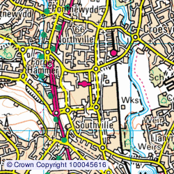 1:50,000 Modern Day Landranger(TM) Map &copy; Crown Copyright
