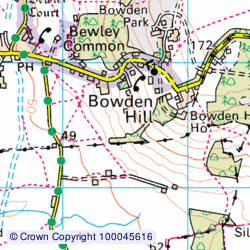 1:50,000 Modern Day Landranger(TM) Map &copy; Crown Copyright