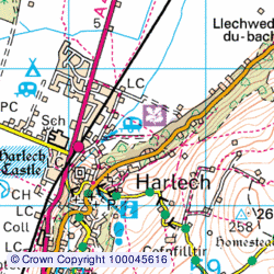 1:50,000 Modern Day Landranger(TM) Map &copy; Crown Copyright