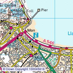1:50,000 Modern Day Landranger(TM) Map &copy; Crown Copyright