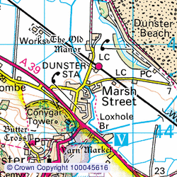 1:50,000 Modern Day Landranger(TM) Map &copy; Crown Copyright