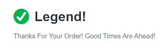 successful payment when using paypal