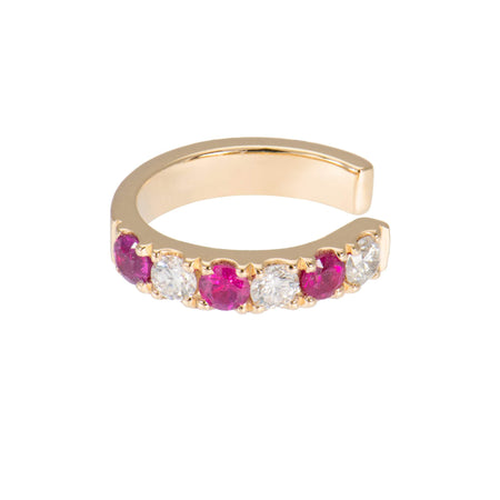Precious Stone & Diamond Cuff