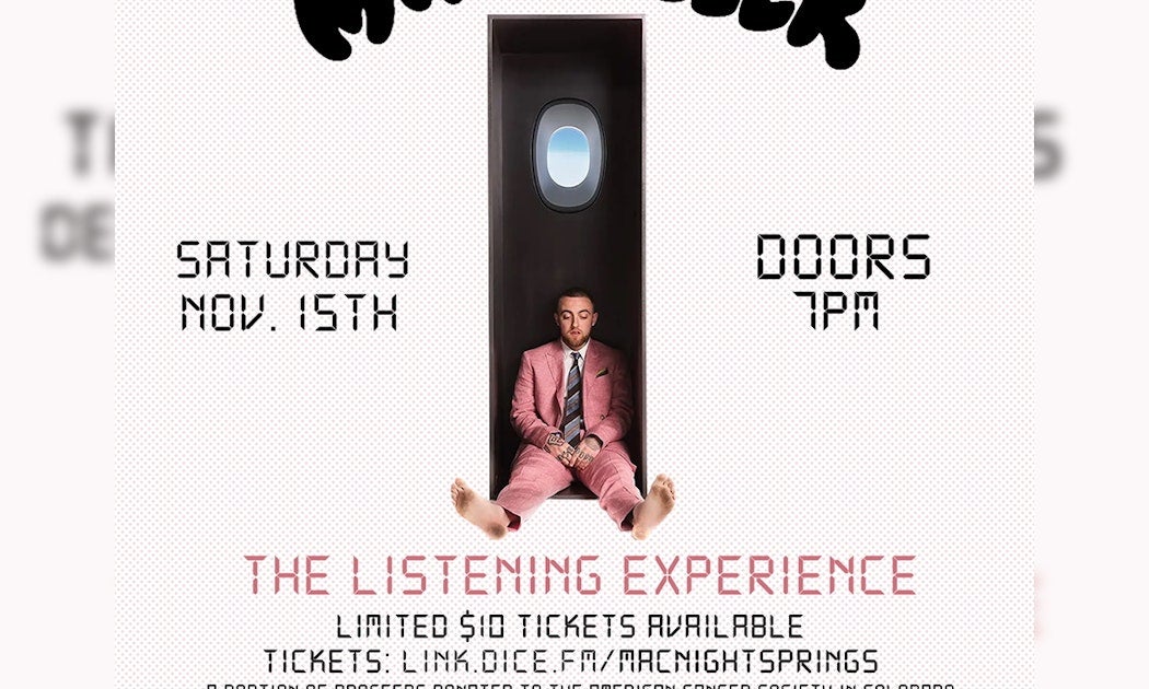 MAC MILLER LISTENING EXPERIENCE - COLORADO SPRINGS