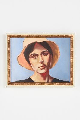 Hat Girl Art for Anthropologie