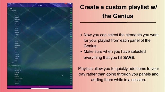 Create a custom playlist in the Genius