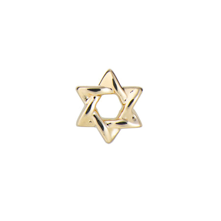 Mini Gold Star of David Stud