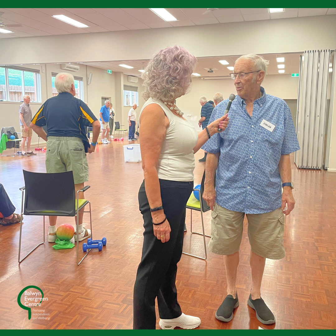 Balwyn Evergreen social programs and fitness activities with support for those less mobile