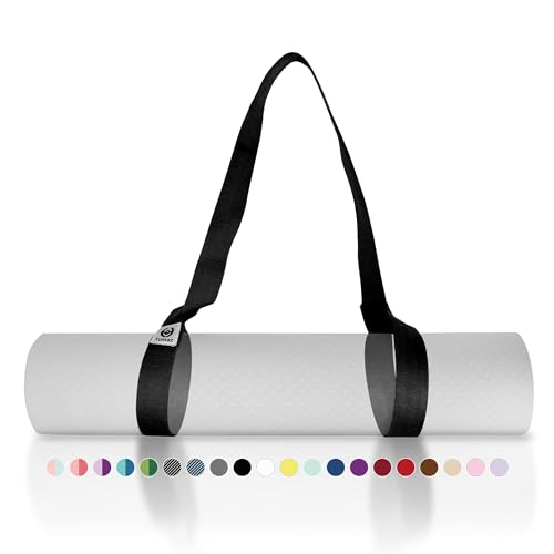 Tumaz Yoga Mat Strap [MAT NOT Included] (2 Sizes) with Extra Thick & Comfy Delicate Texture, Adjustable Yoga Mat Carrier