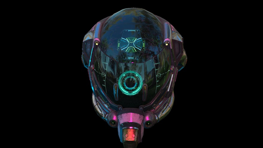 Example - GLTF Space Helmet