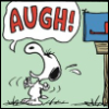 dewline: Snoopy screaming in frustration (Augh)