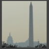 senmut: Capitol in distance, Washington Monument in foreground, all in fog (Scenic: Patriotism and Politics)