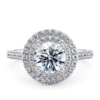Empress in Oro blanco (9k) set with a Redondo cut diamante.