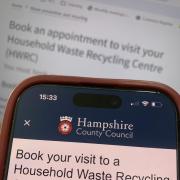 Hampshire County Council booking system. Image: LDRS