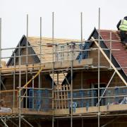 Houses under construction