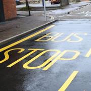 Bus stop. Photo: Hampshire County Council