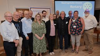 Rotarians and guests at Basingstoke Deane Rotary Club's Supporting Our Communities evening at Test Valley Golf Club on Tuesday, September 29.