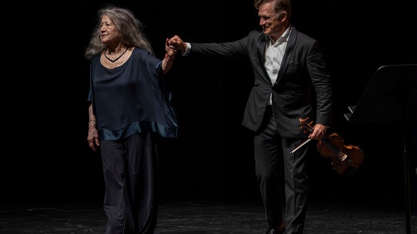 Renaud Capuçon (Violine), Martha Argerich (Klavier) | Bild: SF/Marco Borrelli