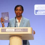 Conservative Party leader Kemi Badenoch unveiled her philosophy for government in a document titled The Right Way (Jacob King/PA)