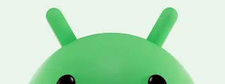 A green Android bot.