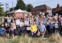 Residents and councillors at Droxford Fire Station