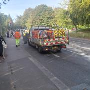 LIVE- Traffic chaos around Winchester after lorry crash