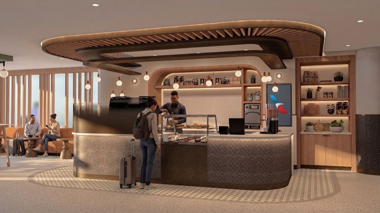 Rendering of the new Provisions by Admirals Club at John F. Kennedy International Airport