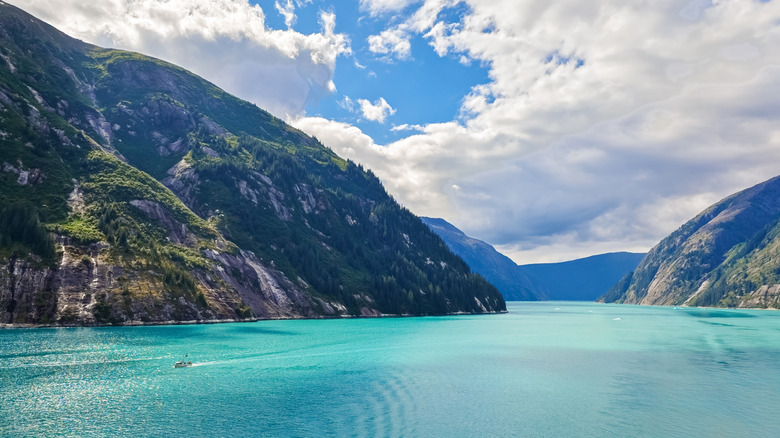 The Lynn Canal fjord near Hoonah, Alaska