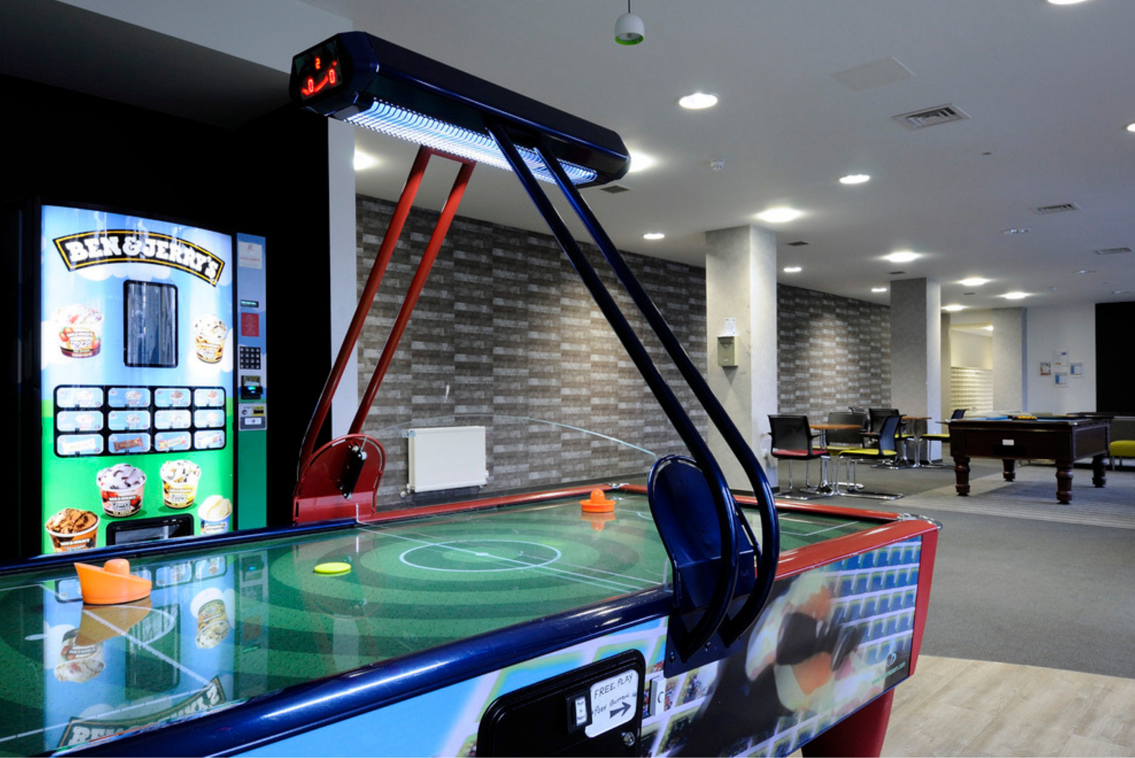 Common room - air hockey