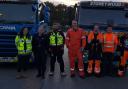 The team involved in a recent day of action for Bradford Council, including enforcement officers tackling offences affecting the cleanliness and appearance of the area.