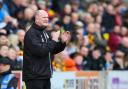 Simon Grayson on the sidelines at City during his short spell at the club during the 2017-18 season.
