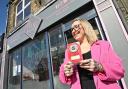 Elise Mongan outside her shop