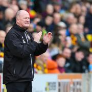 Simon Grayson on the sidelines at City during his short spell at the club during the 2017-18 season.