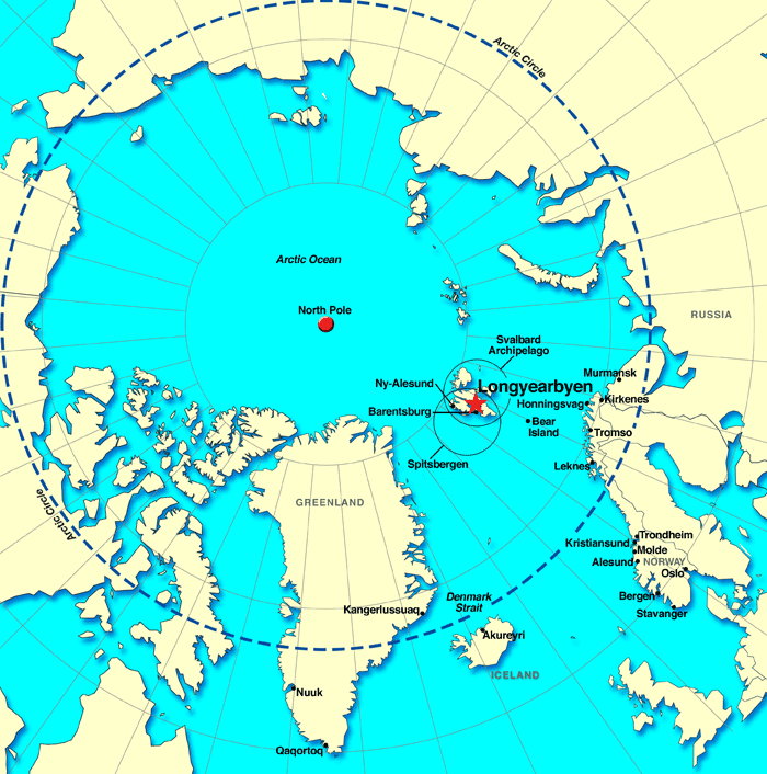Arctic map