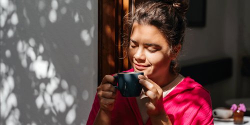 belle femme café du matin