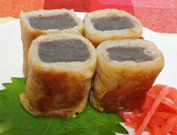 こんにゃくの肉巻き