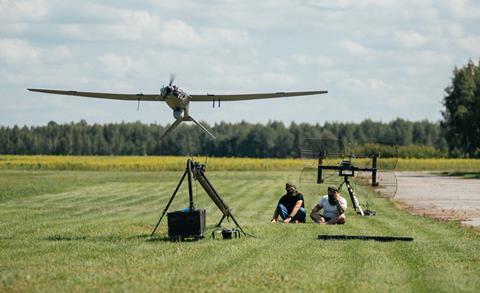 Tekever AR3 rail launch