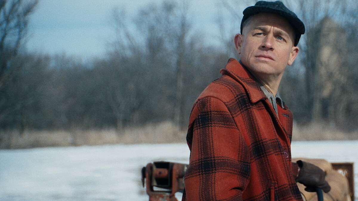 Charlie Hunnam as Ed Gein in Monster: The Ed Gein Story