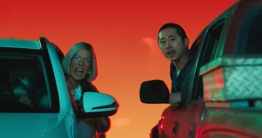 Ali Wong and Steven Yeun in BEEF