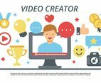 Free Video Creator Video Blogging Vector
