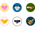 Free Handshake Working Together Vector