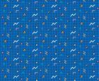 Outline Geometric Shapes Pattern
