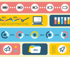 Linear Flat Digital Marketing Vector Illustration