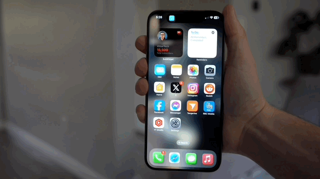 Action Button based on orientation