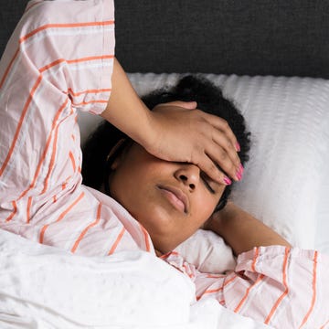 Young woman in bed Woman in bed