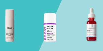 retinol for sensitive skin three retinol for sensitive skin in front of two blue shapes