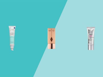 Three primers displayed against a teal background Three primers displayed against a teal background