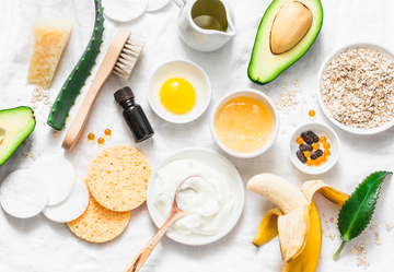 honey, banana, aloe vera, and other hair mask ingredients honey, banana, aloe vera, and other hair mask ingredients