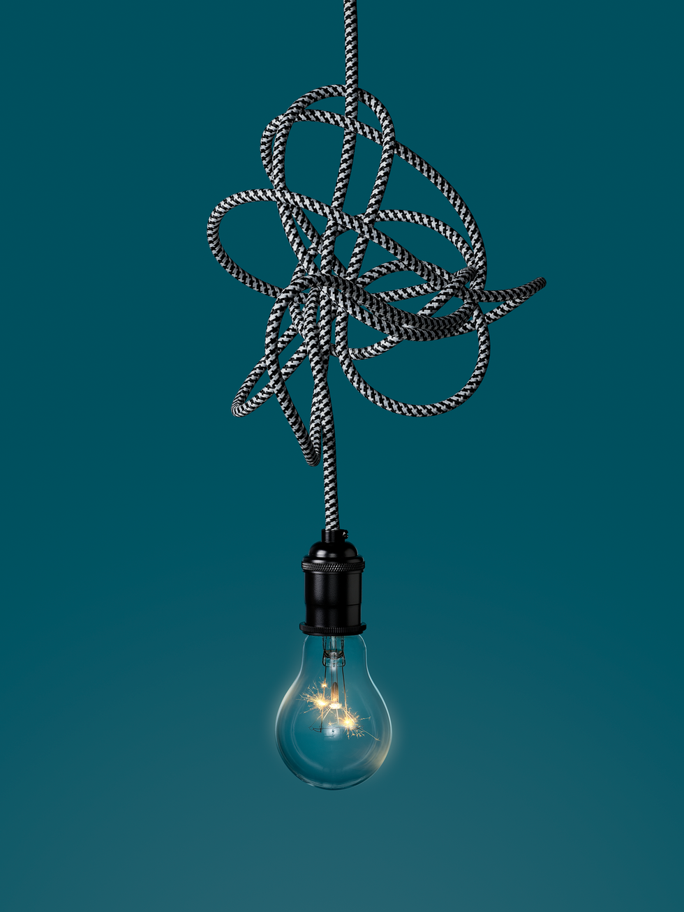 light bulb hanging from tangled wire light bulb hanging from tangled wire
